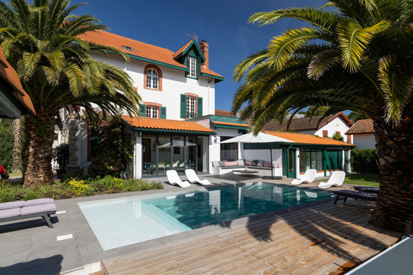 Magnifique villa avec piscine à louer à Biarritz